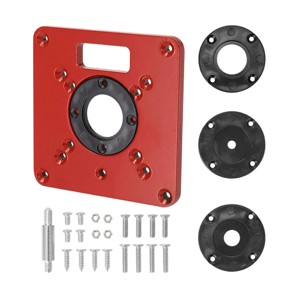 6pcs Router Table Insert Plate Fixing Screws Cover Plates Woodworking