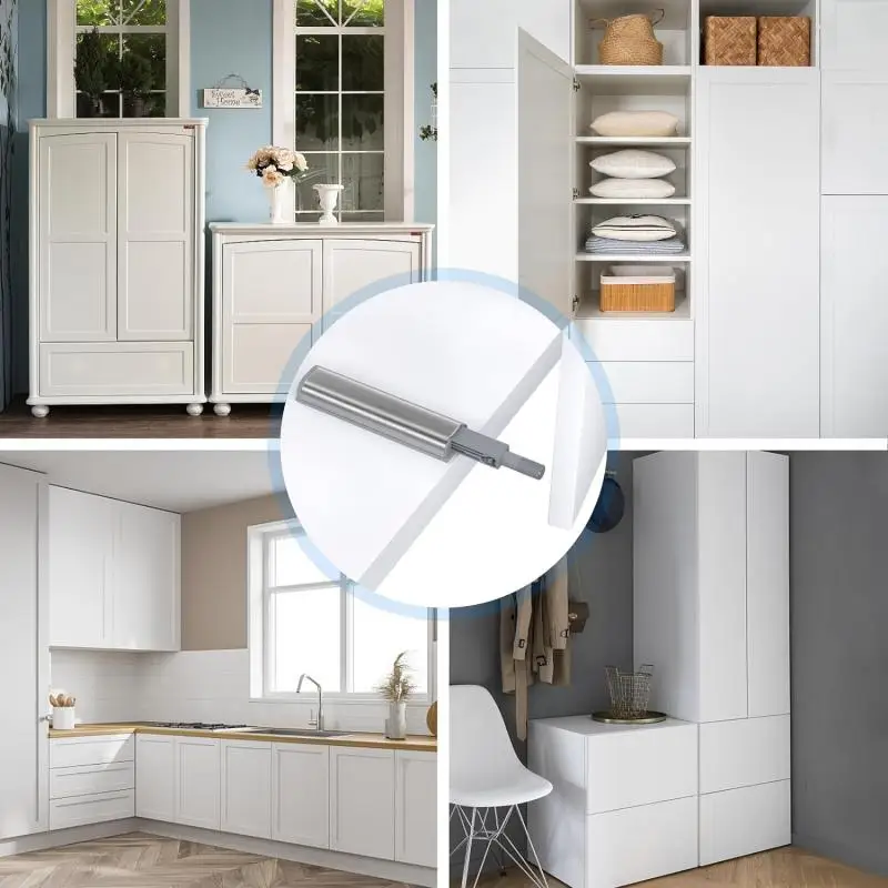 Magnetic Push Latches for Cabinets Catches Push to Open Cabinet Hardware Touch Latch Kitchen Door Tools 10-1PC