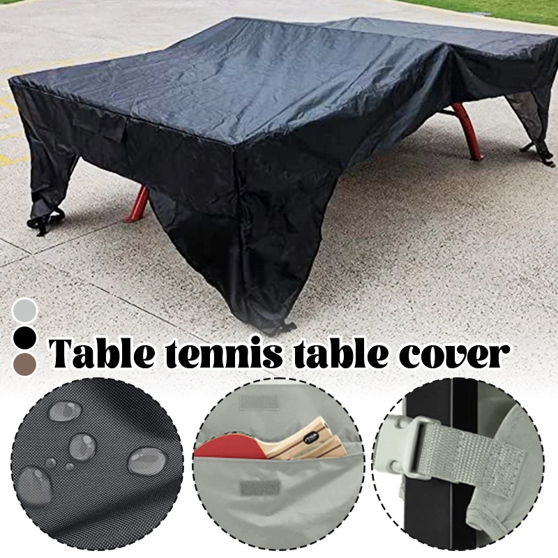 190T/210D Ping Pong Table Cover Outdoor Indoor Waterproof Tennis Table Cover Storage Protect Dustproof Protector Furniture Case table tennis cover