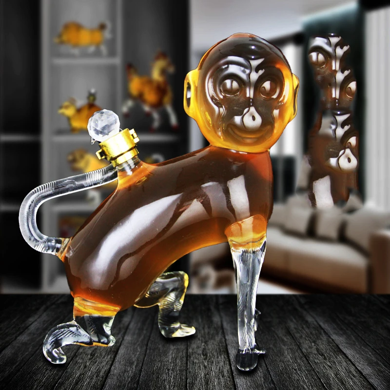 Animal Shaped Design Home Leadfree Whiskey Decanter Novelty Wine Bottle Wine Decanter For