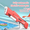 Adults Electric Water Gun Toy ，1000ML Powerful Automatic High Pressure Bursts Play， Summer Outdoor Swimming Pool Children's Gift 4