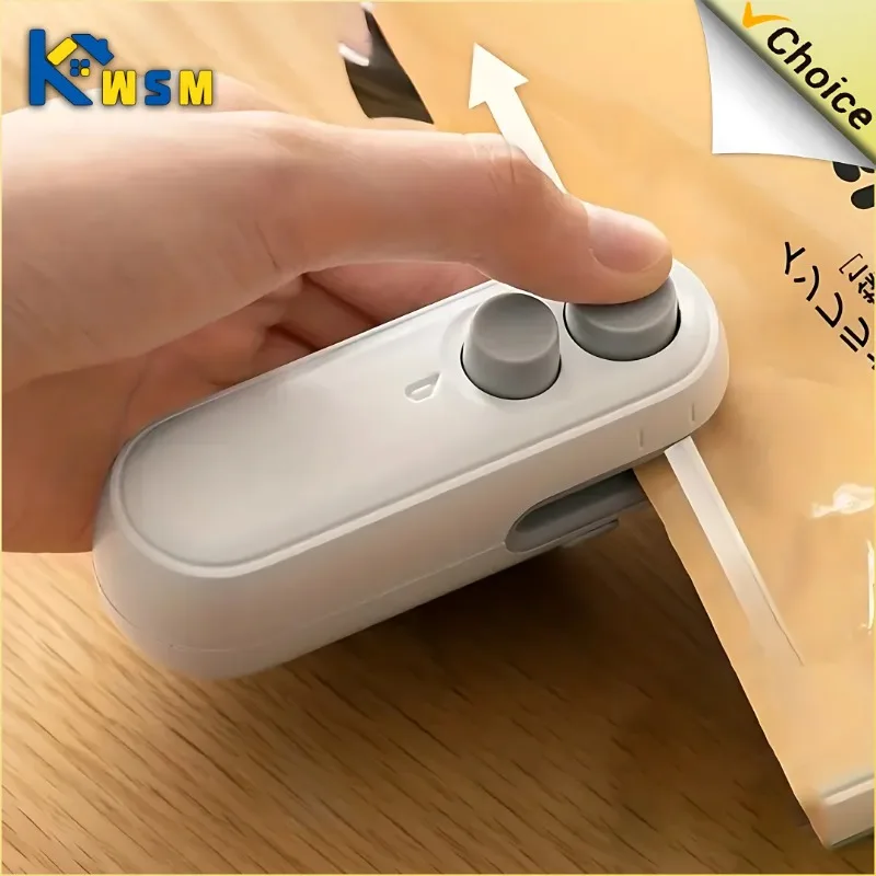 Portable Mini Sealer 2 in 1 Heat Sealer For Snacks Home use rechargeable sealer Vacuum Snacks plastic bag heat sealer mini sealer plastic bag sealer