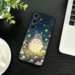 Cartoon R - Totoro - ES Black Soft Phone Case - Samsung S21lite (Z1)