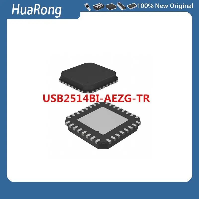 

5PCS/LOT USB2514BI-AEZG-TR USB2514BI QFN-36 NVP6124B NVP6124 QFN-76