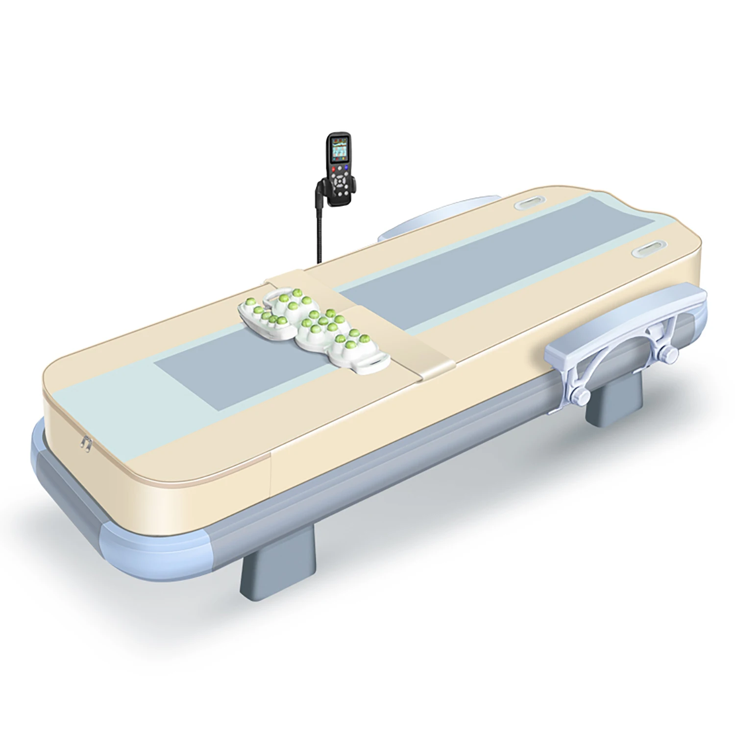 2025 massage bed table 3 year warranty Professional Folding electric Automatic Electric RollingThermal Jade Stone Massage Bed 6