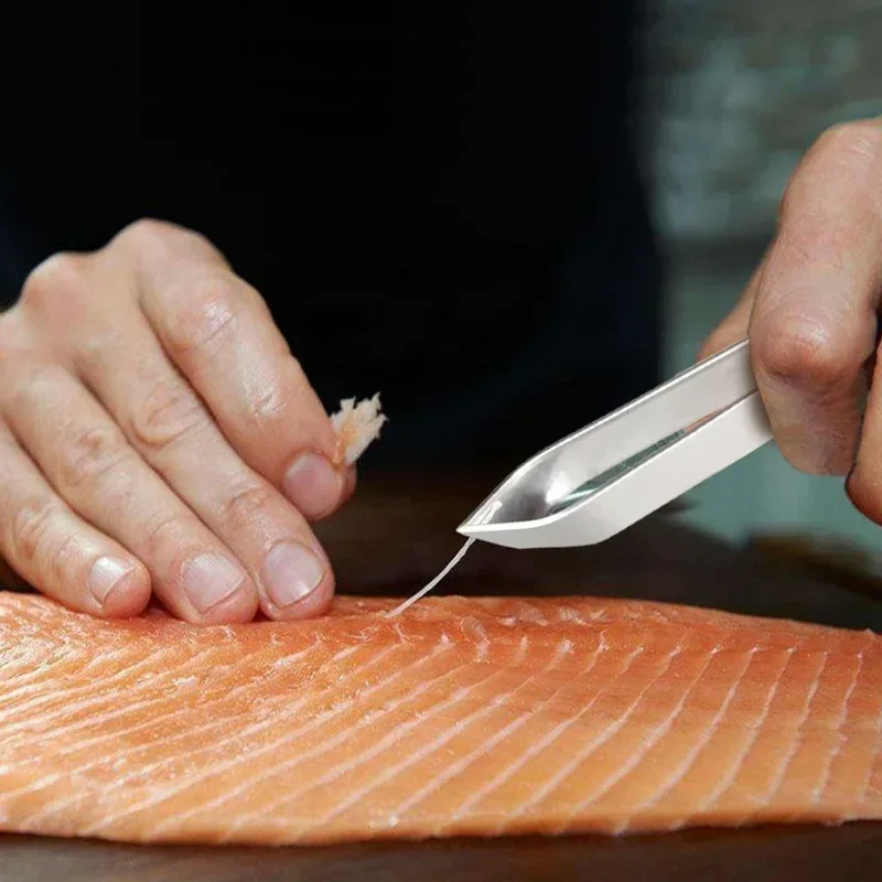 Fish Scales Scraper Stainles Fast cleaner Remove skin brush Cleaning Scraper Peeler bone scaler Tongs tweezers tool
