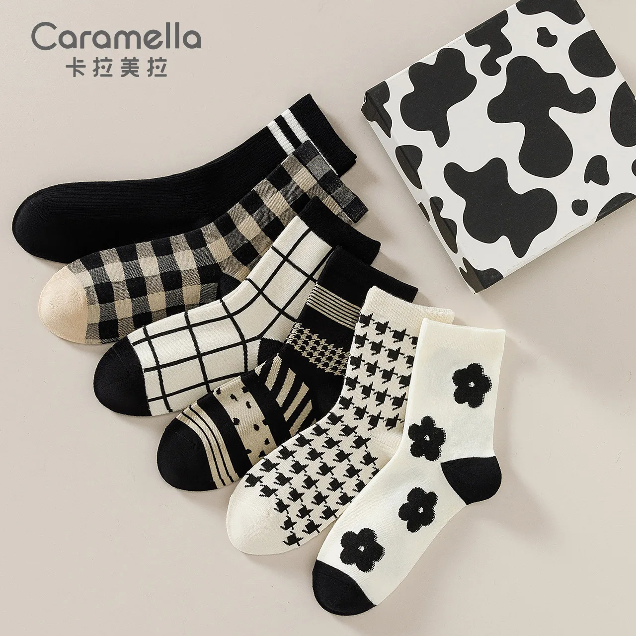 

6pairs/lot Cotton Fashion Hip Hop woman Socks Harajuku youth girl lady plaid Skating checkerboard Happy Socks Funny Sokken