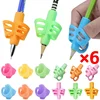 1/3/6Pcs Writing Corrector Children Writing Pencil Pen Holder 3/2 Finger Silicone Finger Posture Correction Tool for Kids Gifts 1