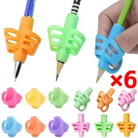 1/3/6Pcs Writing Corrector Children Writing Pencil Pen Holder 3/2 Finger Silicone Finger Posture Correction Tool for Kids Gifts 1
