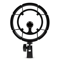 Premium Metal Microphone Shock Absorber Stand Holder (Black)