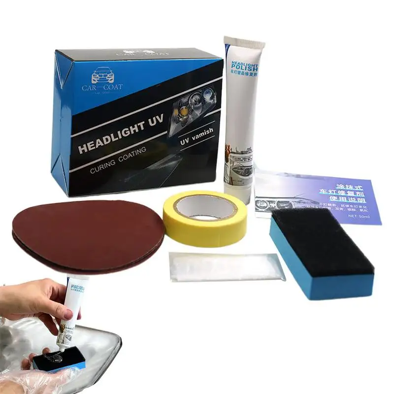 Headlight Polish Liquid Ultra Headlight Restoration Kit 30ml Automotive