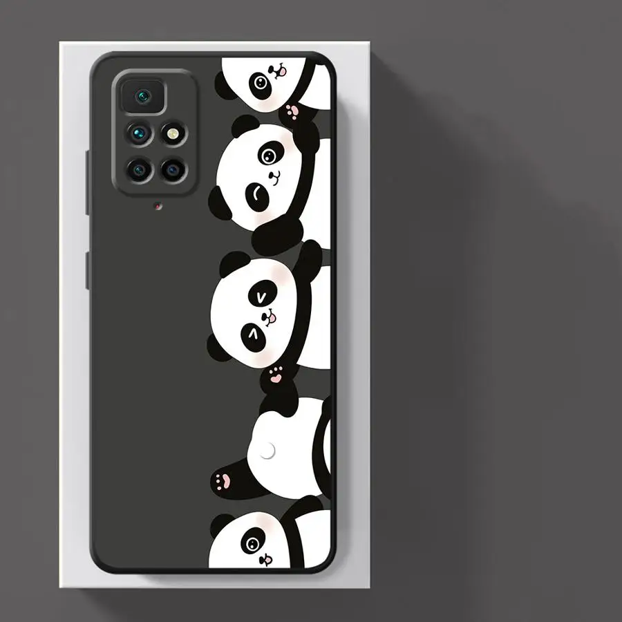 Panda Design Phone Case in Black and White