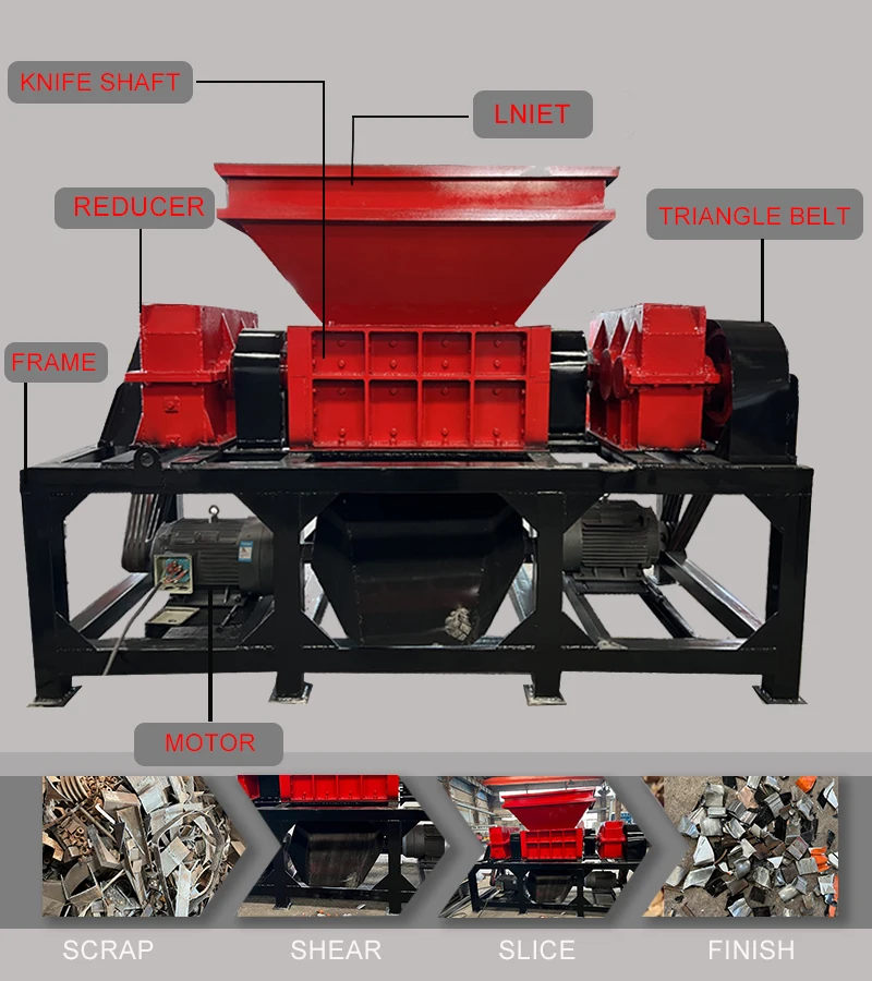 Small Mini Heavy Double Shaft Industrial Iron Aluminum Car Crushing Shredding  Machine Scrap Metal Shredder Machine - Machine Centre - AliExpress