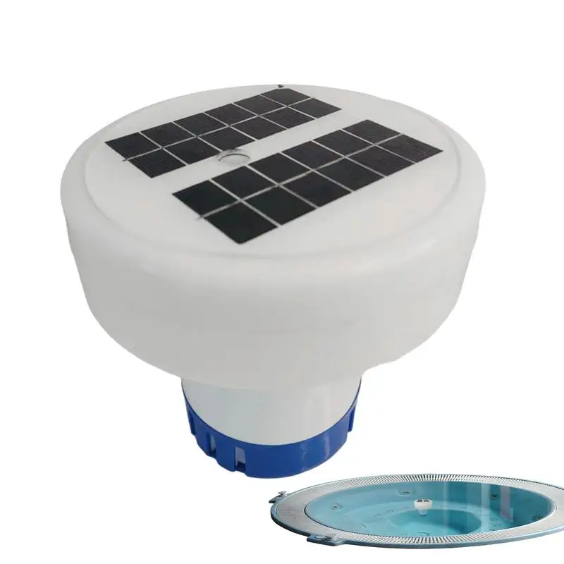 Colorful Solar Powered Pool Chlorine Floater Dispenser