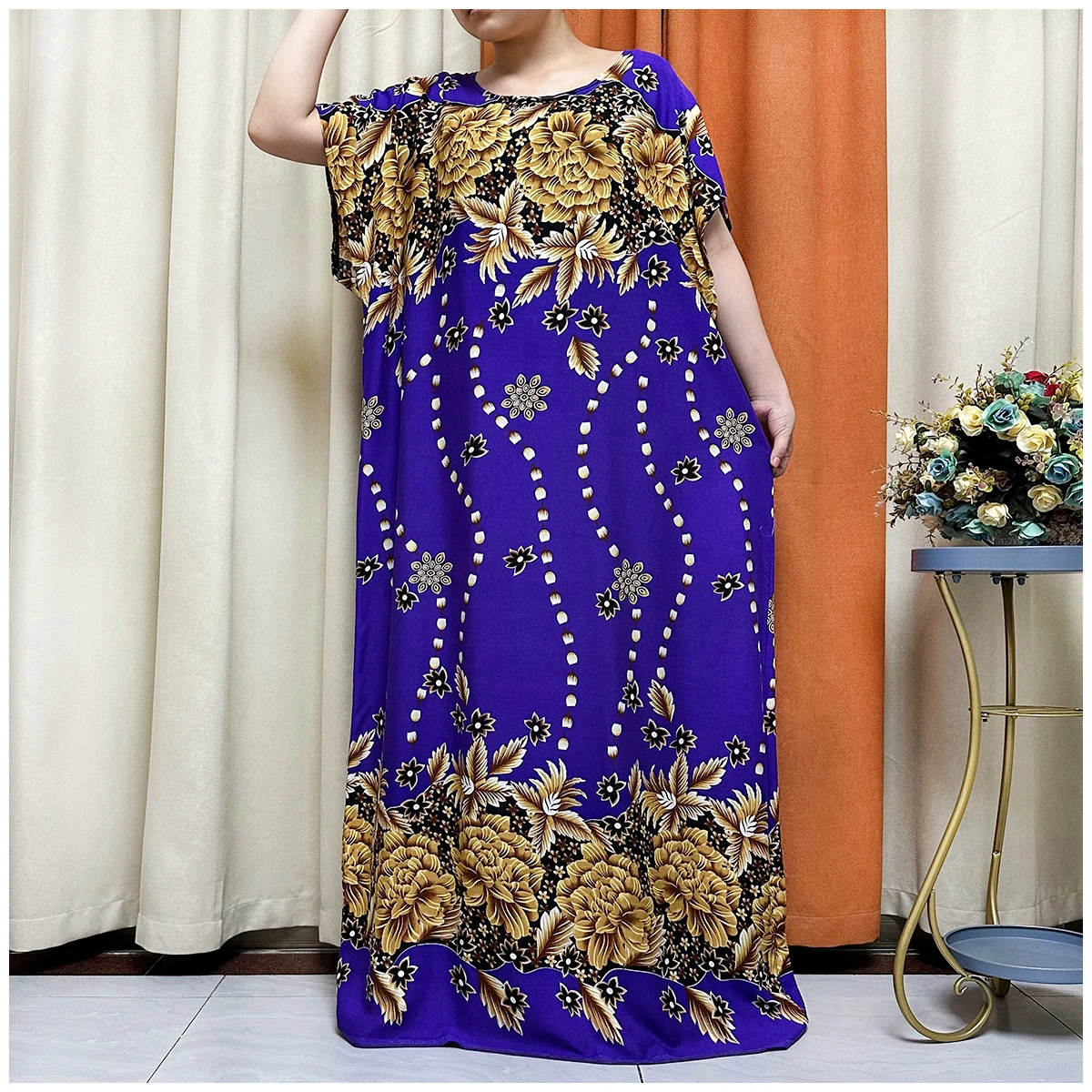 Short Sleeve Robe Maxi Long Dress 2023 Women Summer Beachwear Swimsuit Cover Up Tunic For Beach Kaftan Dress