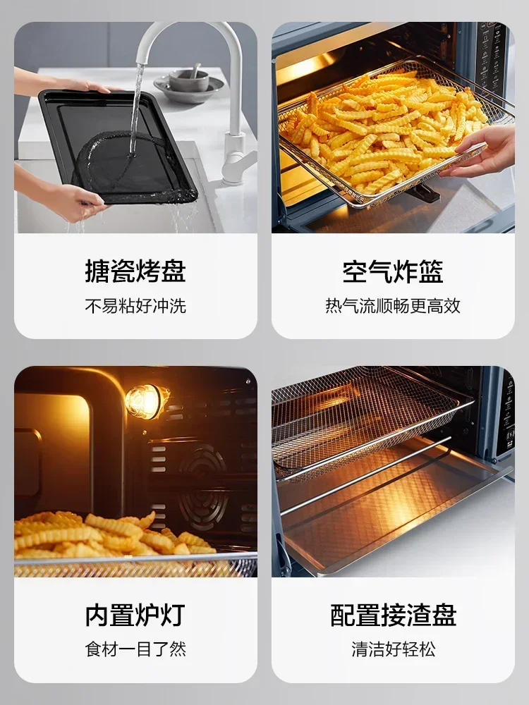 Electric oven. 38L large capacity. New. Air frying. Home. Multifunction. For cake/bread. Family oven Baking machine French fries 3