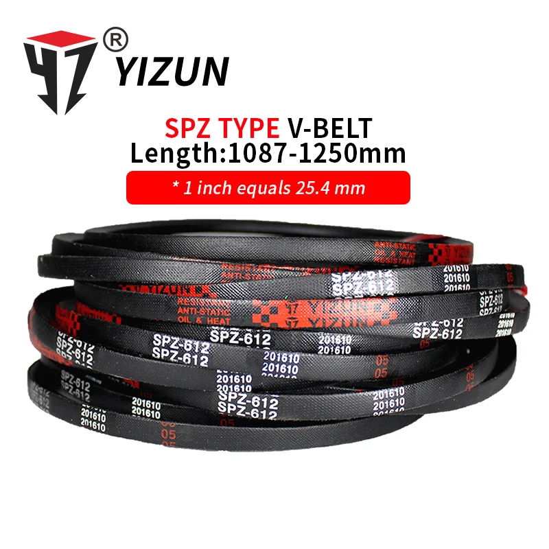 

YIZUN SPZ/3V Type SPZ1087~1250mm Hard Wire Rubber Drive Pitch Length Girth Industrial Transmission Agricultural Machinery V Belt