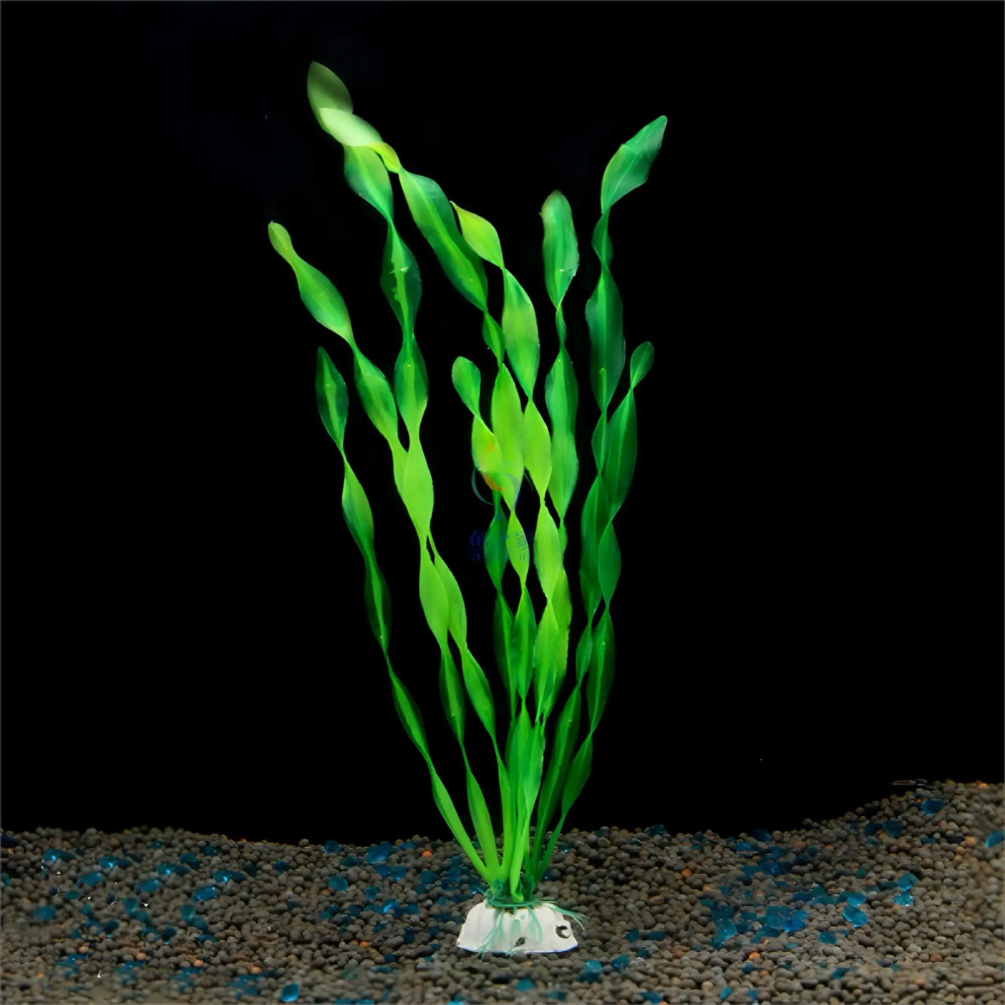 Plastic Aquarium Artificial Aquatic Plant Decoration Simulated Seaweed 3 Colors Underwater Decoration 1 Pc