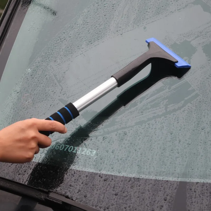 Extendable Aluminum Ice Scraper Snow Brush for Car Windshield Telescopic Extra-long Snow Shovel Deicing Cleaning Tools