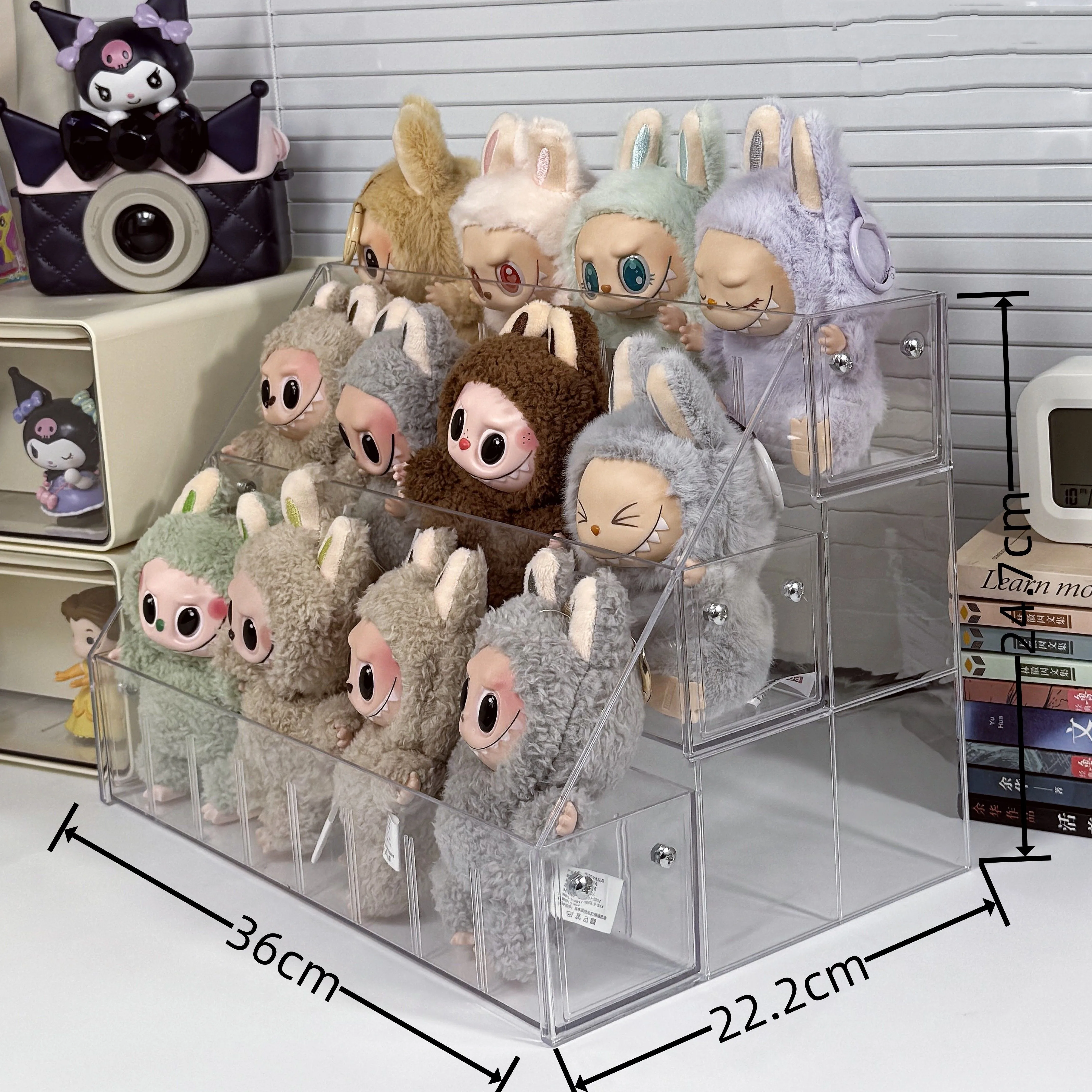 Mini Panier Suspendu En Plastique Tissé à La Main Pour Poupée