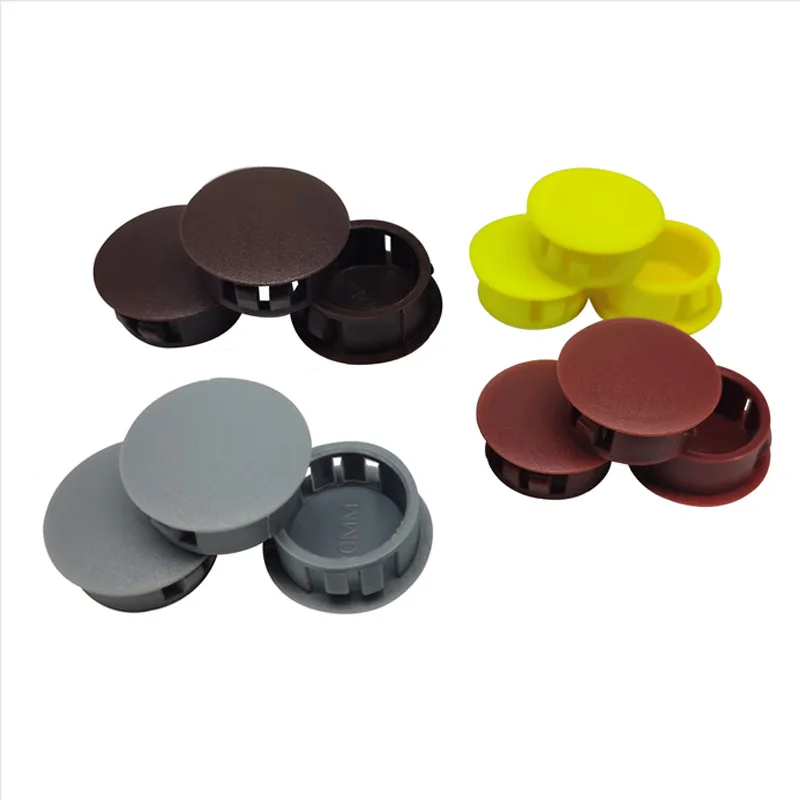 Bonsicoky - Paquete De 12 Tapones Redondos De Plástico De 1 Pulgada (25 Mm), Tapa De Tubo Negro