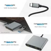 2 Port USB C Hub to Dual HDMI Splitter 4K 60HZ Dual Screen Expansion Type C Docking Station For Macbook Laptop Mobile Phone PC 5