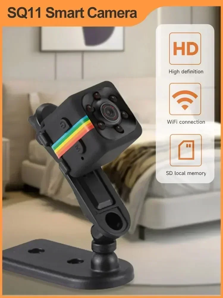 SQ11 1080P HD Mini Camera Smart Webcam with IR Night Vision SD Card Direct Recording Surveillance IP Camera 1