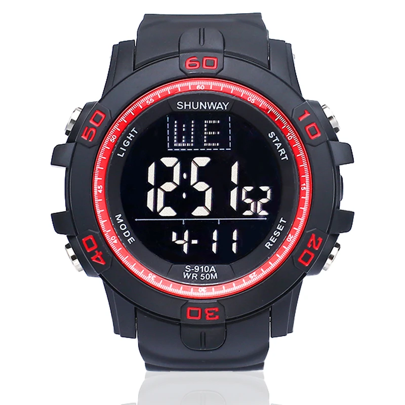 Digital Men Military Multifunction Watch 50m Waterproof Wristwatch LED Clock Sport Watch Male Big Watches Men 2022