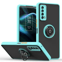 Magnetic Shockproof Phone Case with Bracket for P20 lite (Nova 3e) (Sky blue)