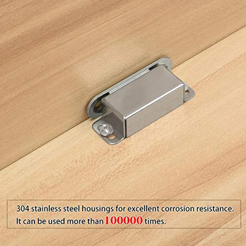 6pcs ultra-thin drawer magnetic door closer with screws and screwdriver, cabinet door magnetic closer magnet