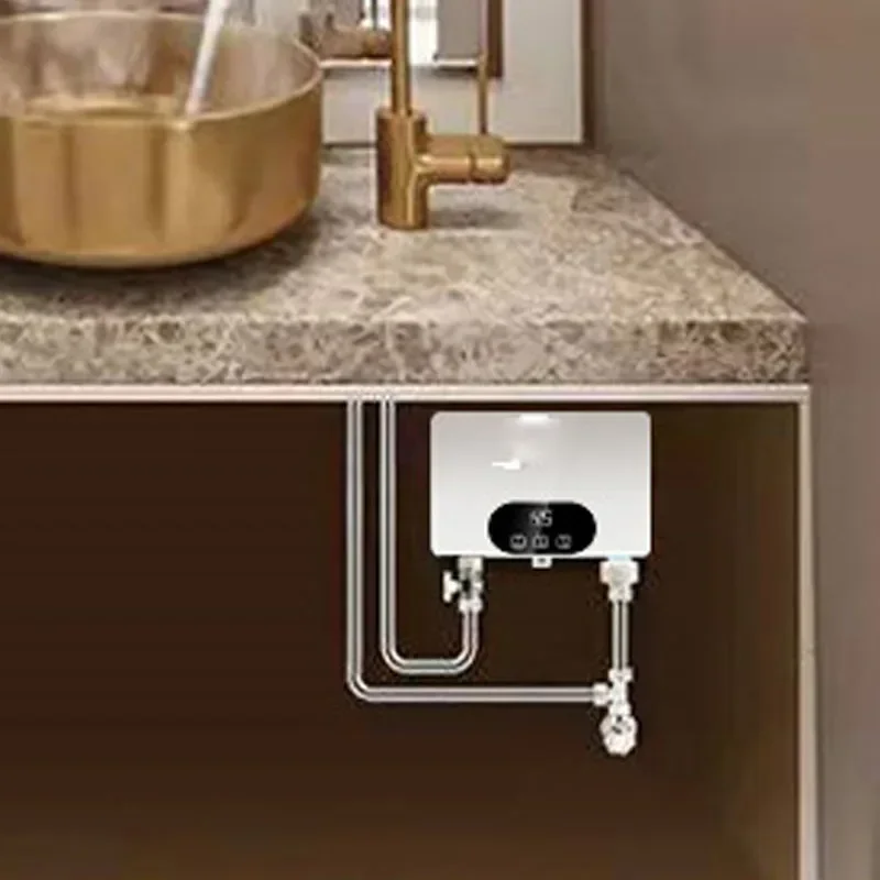 Instant Heat Small Electric Water Heater Household Bath Fast Heat Constant Temperature Kitchen and Bathroom Die-casting Aluminum