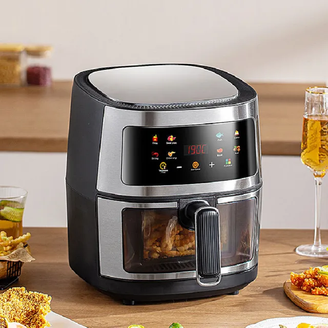 10L Stainless Steel Large-Capacity Air Fryer For Household 2