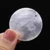 50pcs Natural Shell Beads Pendant Round Disc Mother of Pearl Shell Charms for Jewelry Making DIY Necklace Earring Accessories 3