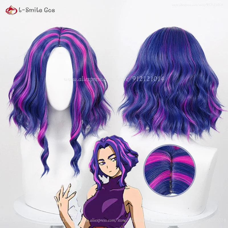 

Anime My Hero Academia Season 6 Cosplay Lady Nagant Cosplay Wig Purple Rose Heat Resistant Synthetic Hair Women Role Play Wigs