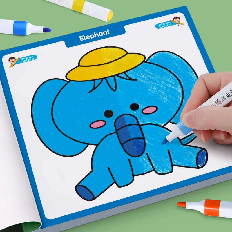 Interactive Graffiti Art and Symmetry Coloring Book