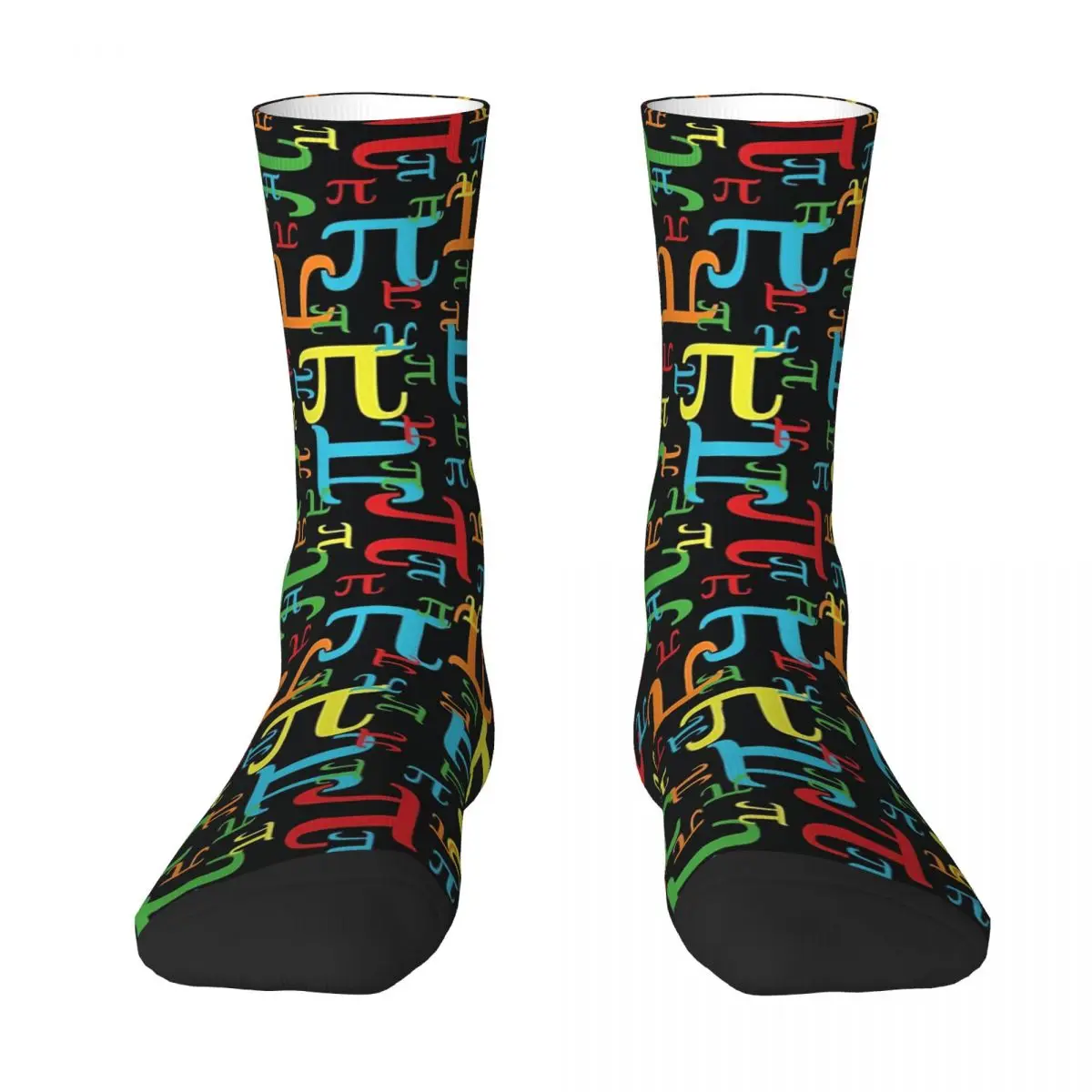 Pieces Of Pi (Dark Neon) sockings Long Socks Harajuku Comfortable Breathable Happy Gift sockings For Unisex
