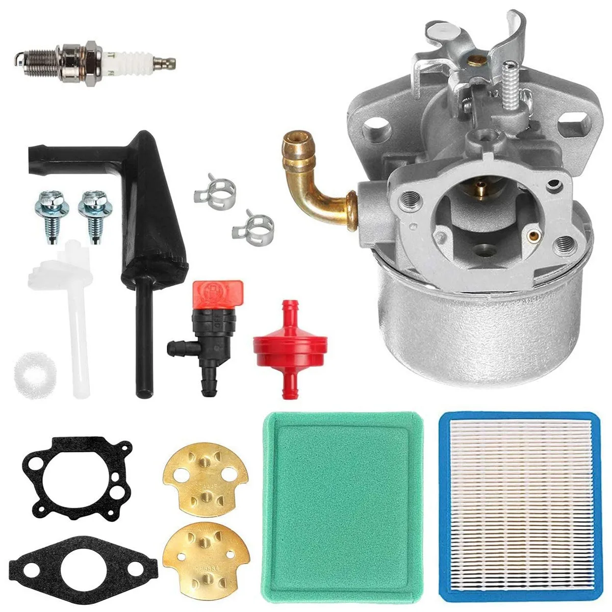 

798653 Carburetor Kit for Briggs & Stratton 698860 698474 694508 696981 795069 698859 790180 790290 693865 697354 Engine