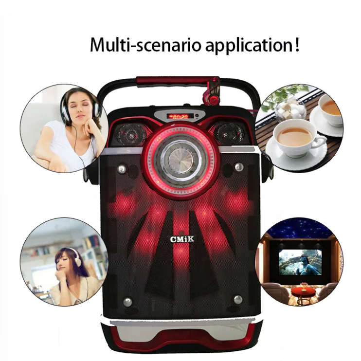Фото Cmik Mk-b22 Oem Odm Altavoz наружная портативная беспроводная светодиодная домашняя звуковая система Parlante сабвуферы динамик №4