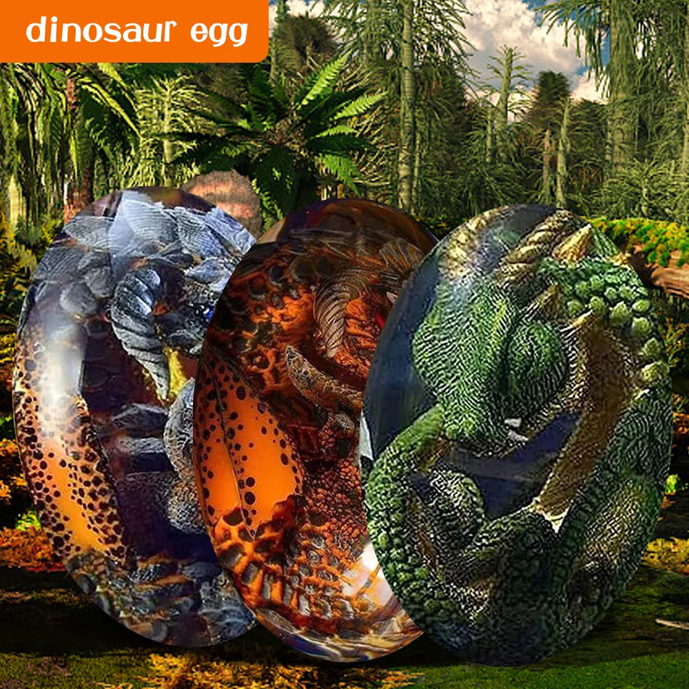 1PCS Lava Dragon Egg Dream Crystal Resin Transparent Exquisite Hand-Sculpted Fire-Bag Dragon Souvenir Desktop Ornaments