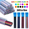36Pcs/box 2.0mm Multicolour Automatic Pencil Lead School Office Sketching Painting Writing Stationery Supplies Smooth Writing 1