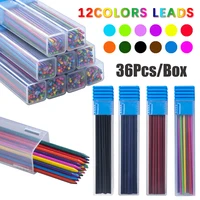 36Pcs/box 2.0mm Multicolour Automatic Pencil Lead School Office Sketching Painting Writing Stationery Supplies Smooth Writing 1