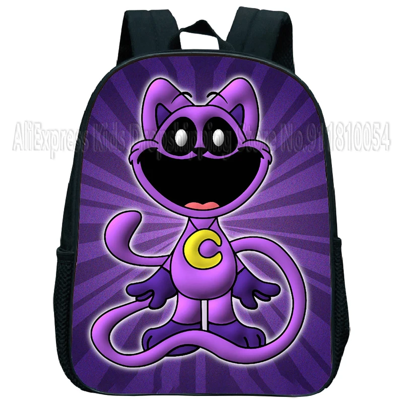 Smiling Critter Kids Kindergarten Backpack Catnap Dogday Toddler Boys Girls Cartoon Knapsack Mochila Children Mini Bagpacks 4