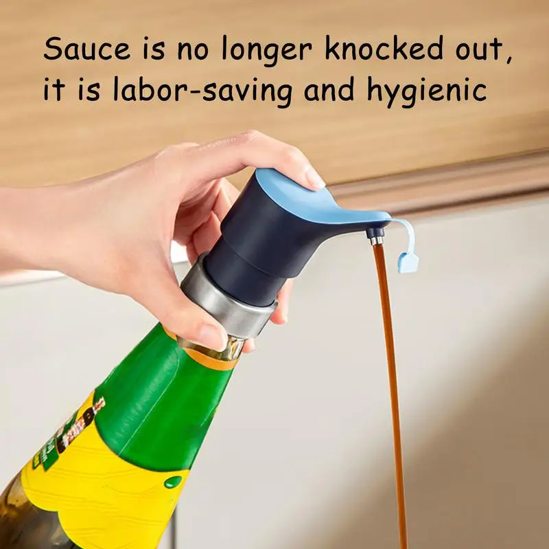 Universal Tightly Seal Dispenser Oyster Sauce Bottle Pump Dispenser Oyster Sauce Bottle Pressure Nozzle Pump kitchen Gadgets