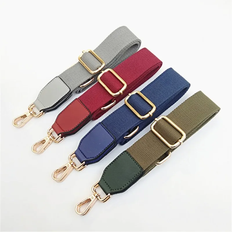 

New Bag Strap Unisex Pure Color Cotton Long Shoulder Bag Strap Adjustable Shoulder Messenger Bag Accessory High Quality Bag Belt