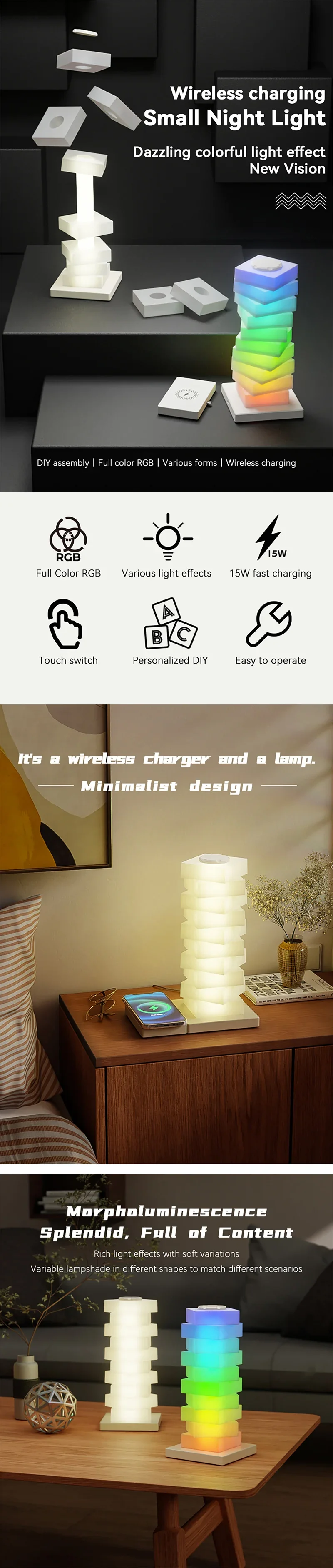 LED Desk Lamp Adjustable Brightness Clamp Light - AIXIVO product image