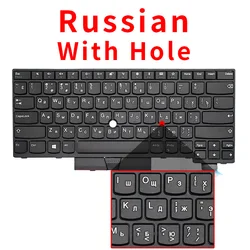 Premium US Russian Keyboard (RU With Hole)
