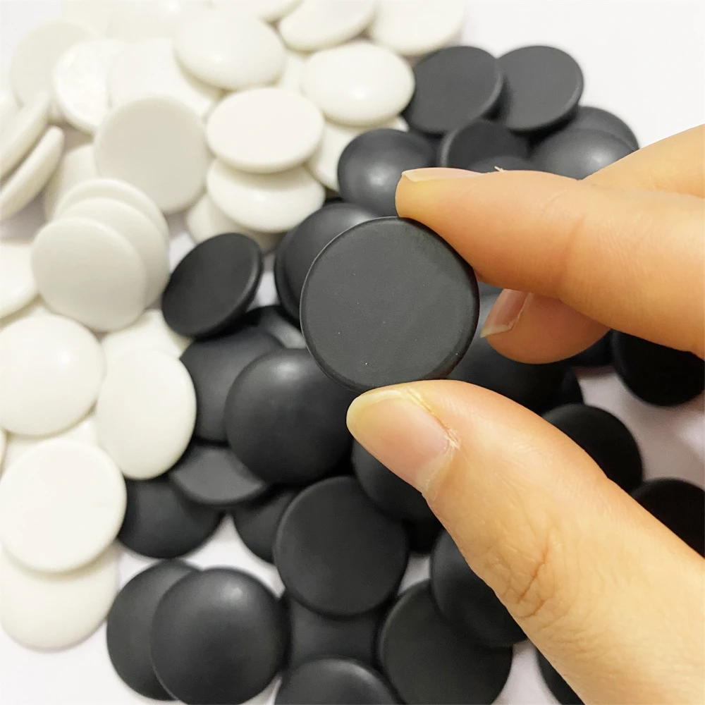 Plastic Chessman Go Set Five-Piece Weiqi Durable Game Accessories 100 Pieces Diameter 22mm