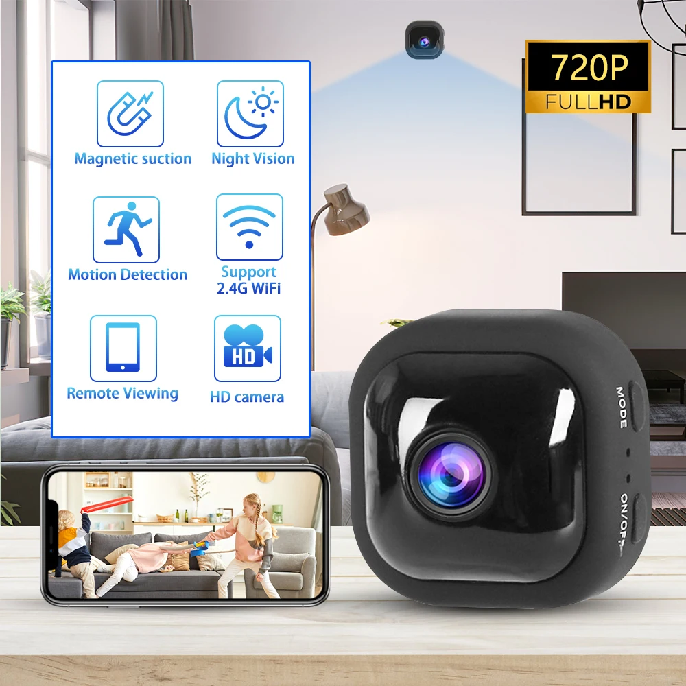 

A10 Mini 720P WiFi Camera Motion Detection Security Cam Smart Home Wireless Baby Monitor Night Vision IP Surveillance Camcorders