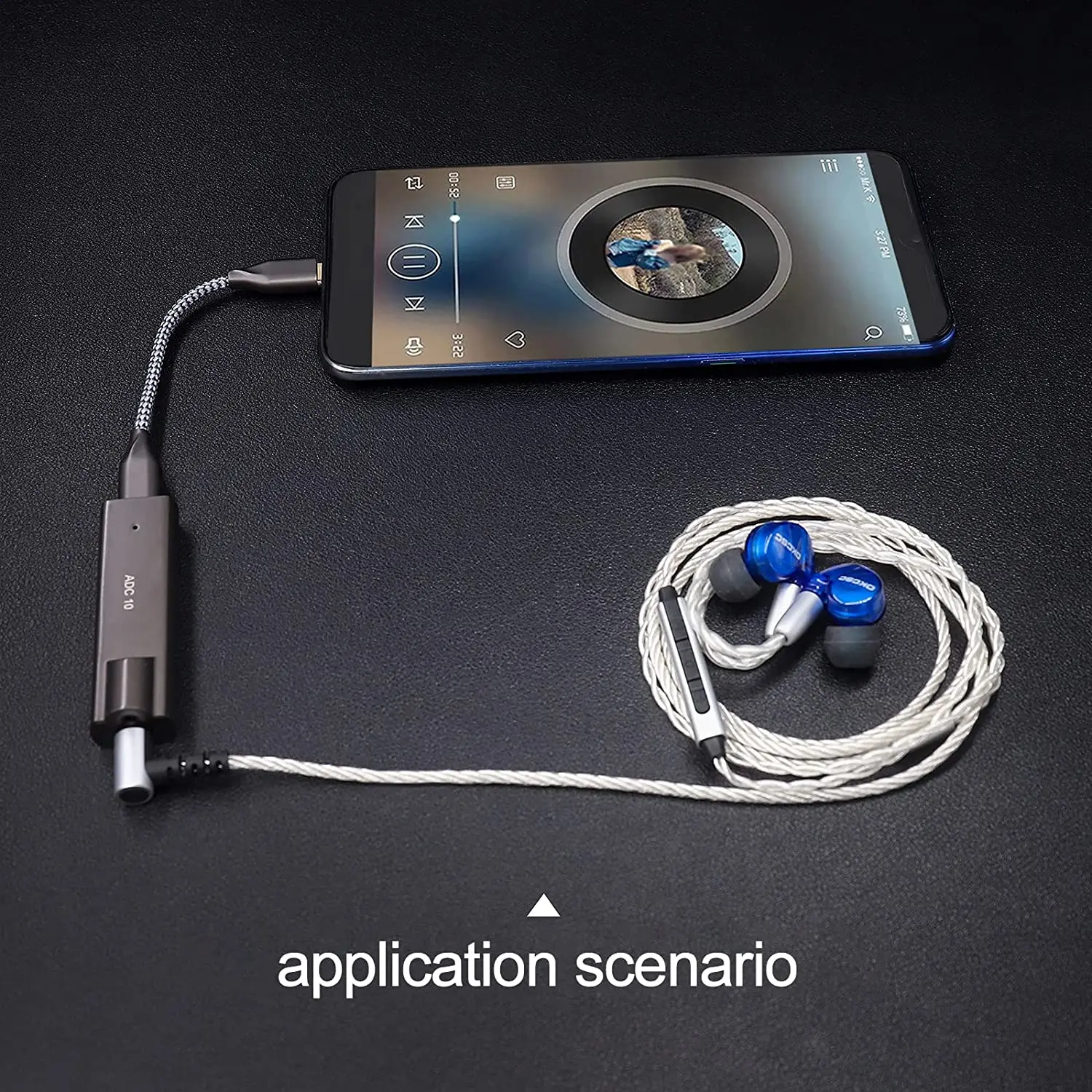 TypeC to Lightning/TypeC Ear Amplifier Decoding HIFI High Fidelity Audio Decoding Cable OTG Audio Adapter With TypeC Male Output