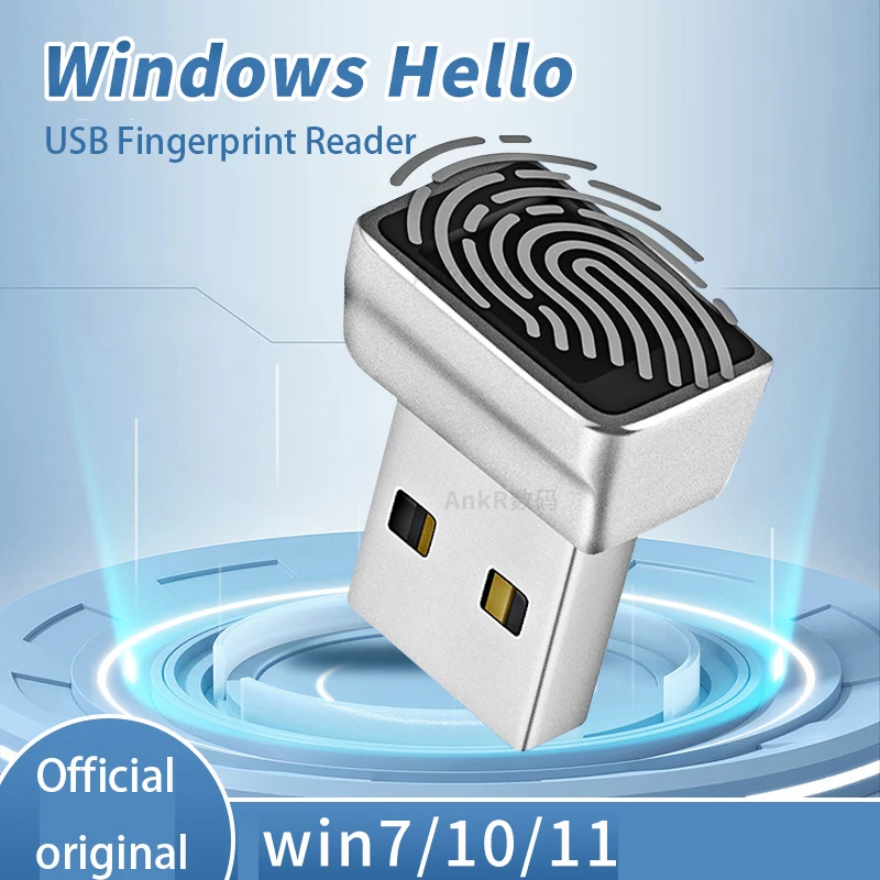 Usb Fingerprint Reader Module For Windows 7、8、10 、11 Hello, Biometric Scanner Padlock For